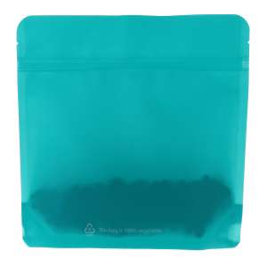 Doypack 100% recykling zielony ( Emerald ) 250g - opakowanie 100 szt + struna