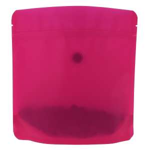 Doypack różowy ( Viva Magenta ) 250g - opakowanie 100 szt + struna + wentyl