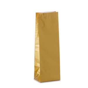 Torebka klockowa (folia/papier) - złota 50g - 100szt [42190]