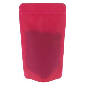 Doypack 100% recykling różowy ( Viva Magenta ) 100g - opakowanie 100 szt + struna