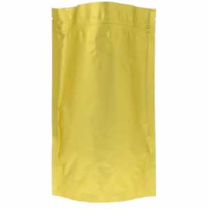 Doypack złoty matowy z wentylem 1kg - opakowanie 100 szt.