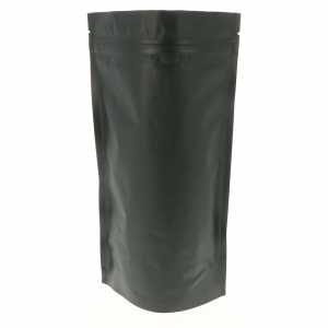 Doypack czarny matowy 250g - opakowanie 100 szt.