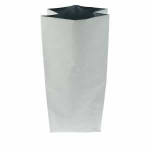 Torebki białe gusset + wentyl 1kg - opakowanie 100szt