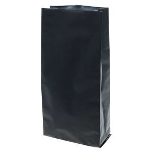 Torebka fałda boczna - gusset - 100g - czarna - 100 szt [4783]