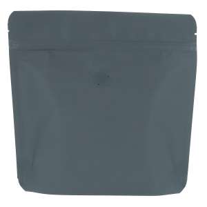 Doypack Soft touch 350g grey Szara, 100 szt. + struna + wentyl