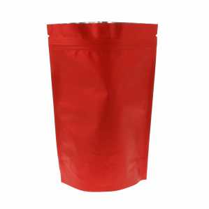 Doypack czerwony matowy 100 g - opakowanie 100 szt.
